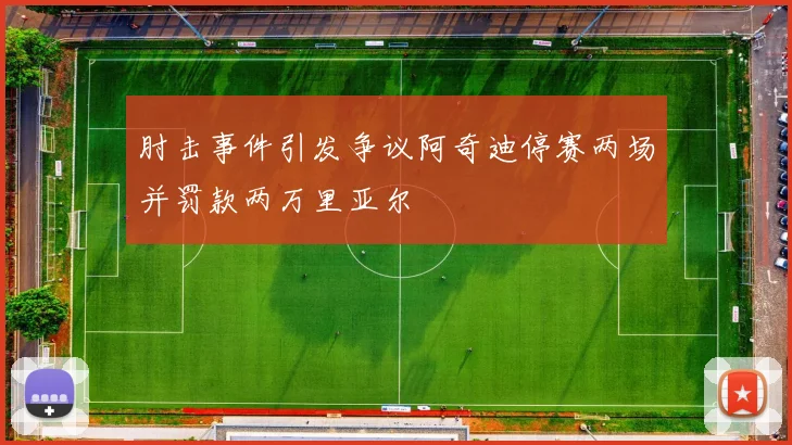 肘击事件引发争议阿奇迪停赛两场并罚款两万里亚尔